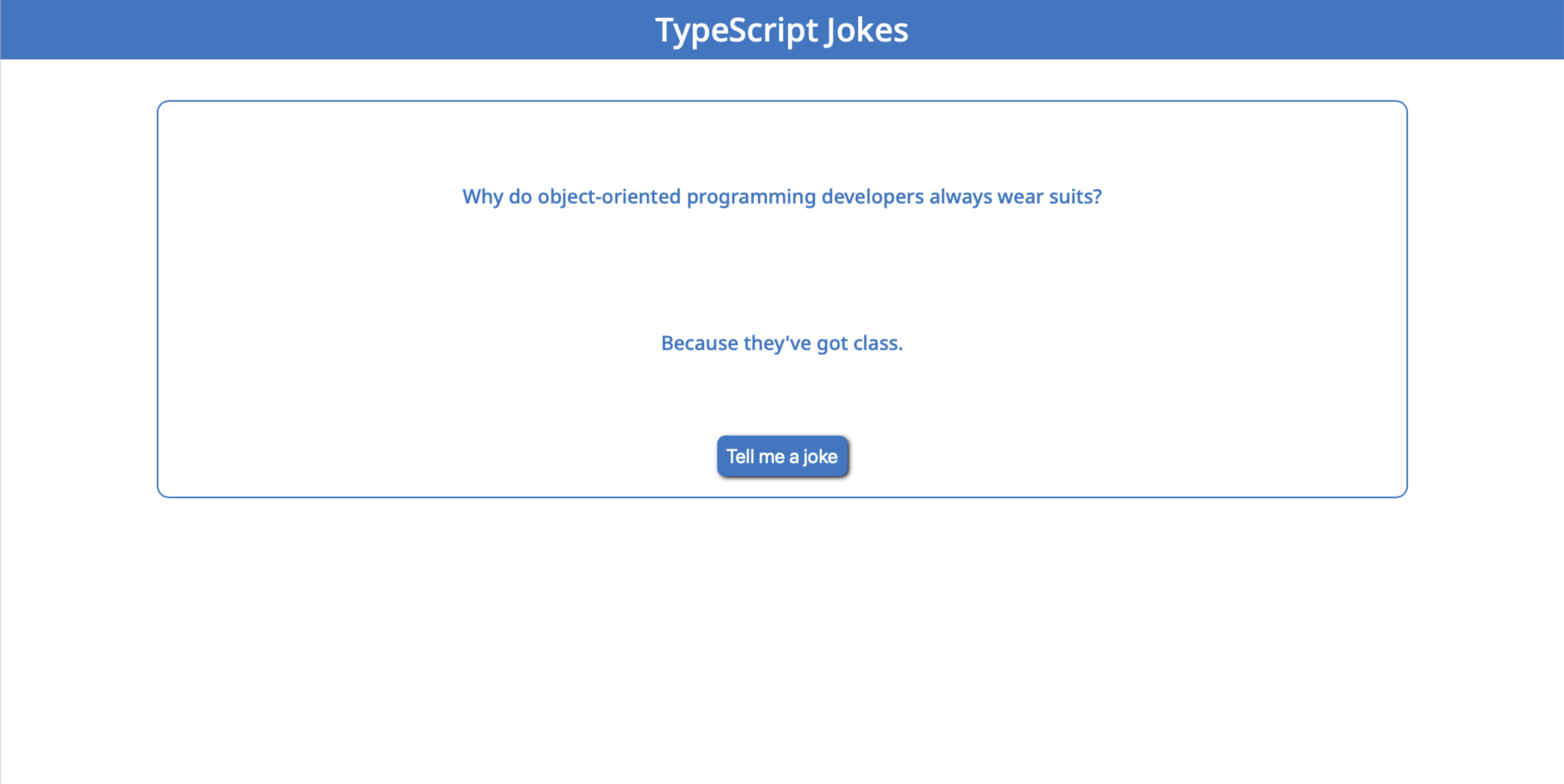 TypeScript Jokes Project